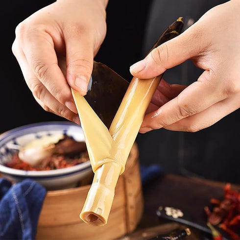FLHYHDM 3 Packs660g/23oz Fresh Hand Peeled Bamboo Shoots Crispy Bamboo Shoots With Pickled Chili Peppers, Aged Soup