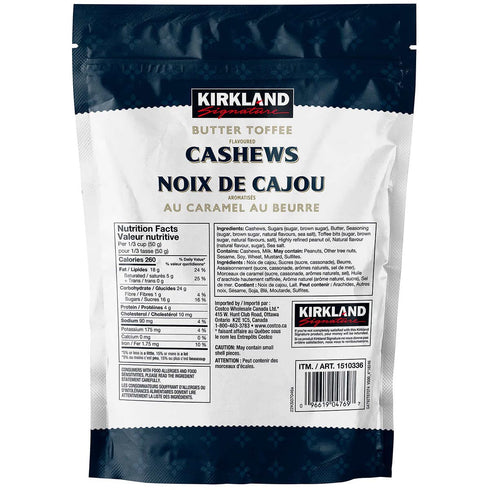 KIRKLAND Butter toffee flavored cashews