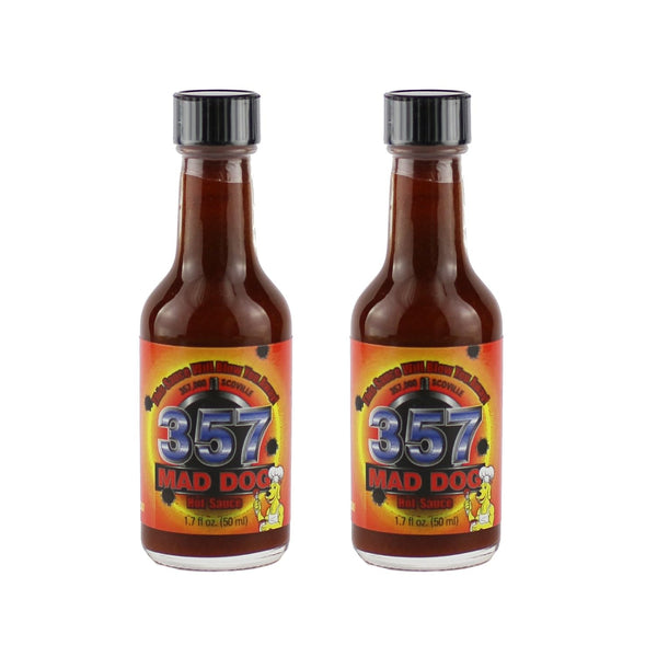 Mad Dog 357 Hot Sauce Mini Travel Pack - Contains Two 1.7oz