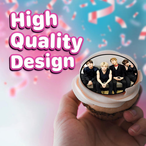30 x Edible Cupcake Toppers, Music Themed Collection of Uncut Edible Cake Decorations on Wafer Sheet