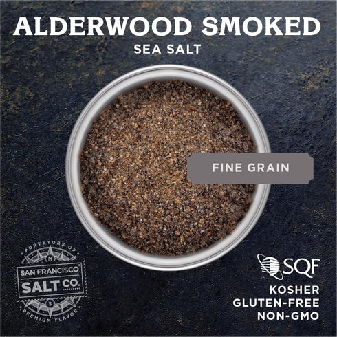 2 lb. Alderwood Smoked Sea Salt - Bag Fine Grain by San Francisco Salt Company