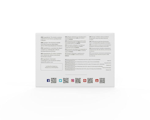 Pack 3 Yogurt Starter Cultures - of Freeze-dried Culture Sachets for Balkan Style Plain Yogurt