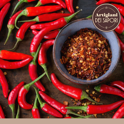 Crushed Hot Chili Pepper Flakes, 3.5 oz Bag - Red Chile Pepper, Spicy Herb Seasoning