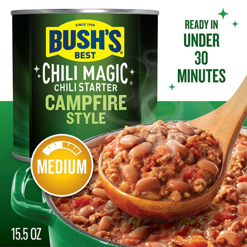 15.5 oz. (Pack 6) Bushs Campfire Style Chili Magic Chili Starter