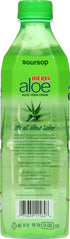 16.9 Oz (Pack 24) Iberia Aloe Vera Drink With Pure Aloe Pulp, Soursop, Fl