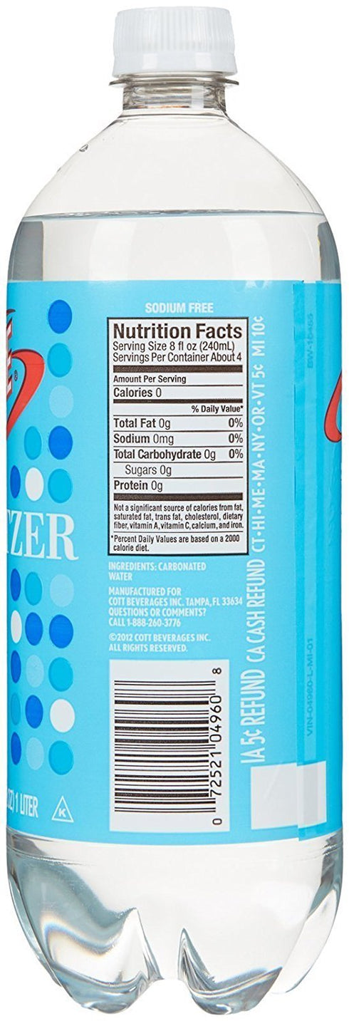 Vintage 33.8 oz (6-Pack) Seltzer Water, fl Bottle