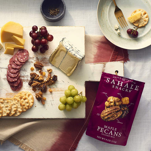 4 Sahale Snacks Maple Pecans Glazed Mix, Ounces