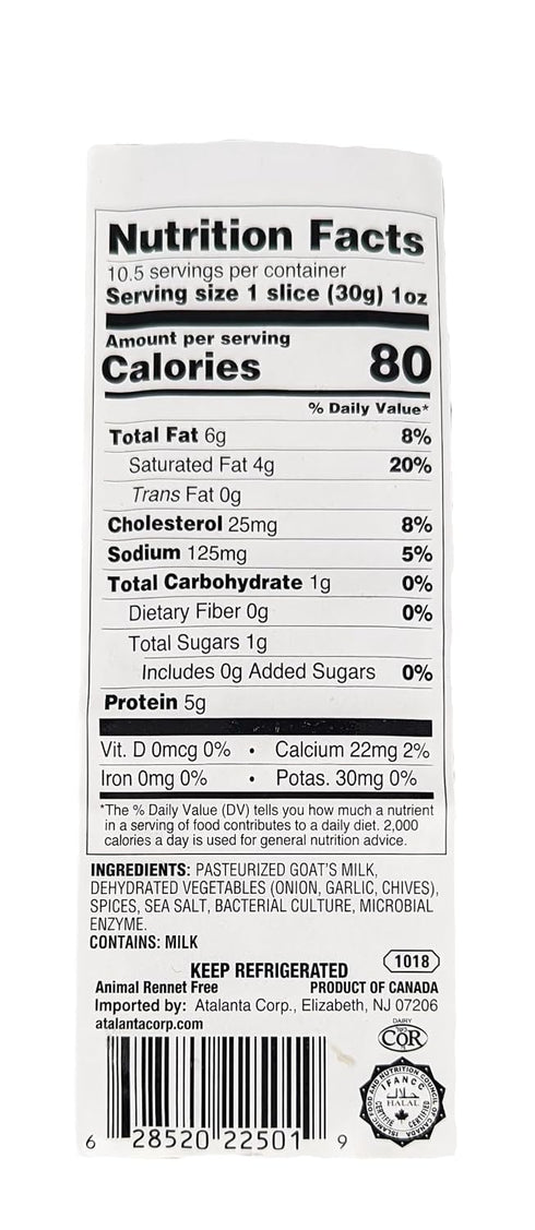 Generic 10.5 oz (Pack 4) Goat Milk Cheese Garlic & Herb Chevre
