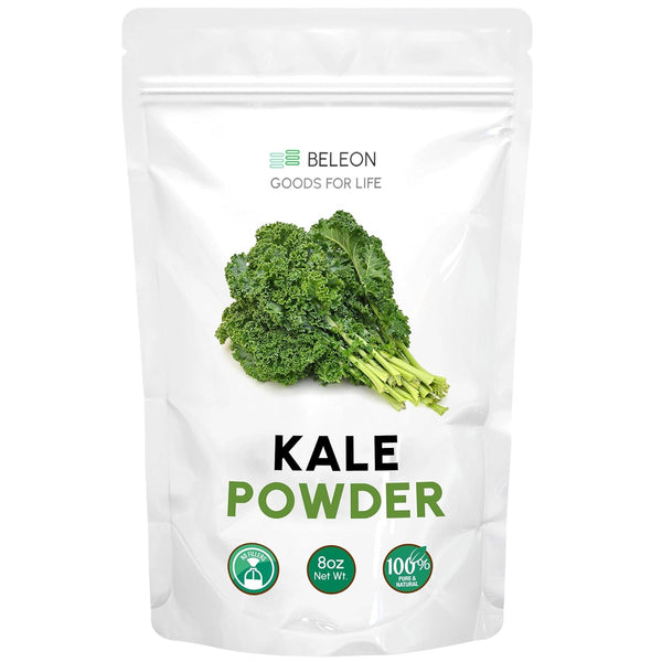 Kale Powder 8oz - for Cooking Salad Seasoning, Tea and Mix Drinks,