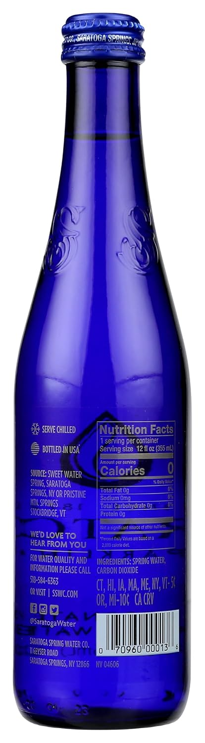 12 SARATOGA INTERNATIONAL Spring Water, FZ