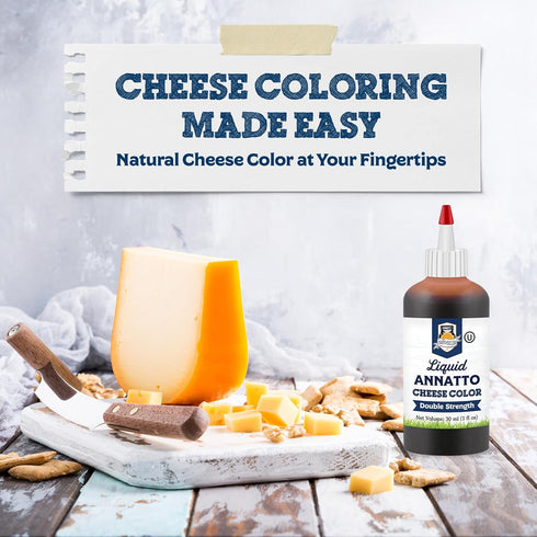 30 ml Liquid Annatto Cheese Coloring, Double Strength