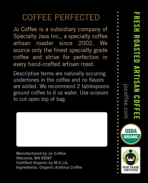 2 lb, WILD JO: Organic Dark French Roast Coffee, Whole Bean, Bold Strong Rich Wicked Good, Great For Espresso, USDA