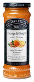 St. Dalfour Ginger & Orange Fruit Spread 6 Pack, 100% from Fruit,