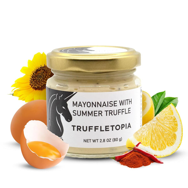 Truffletopia | Mayonnaise with Summer Truffle | Real Italian Truffles in a