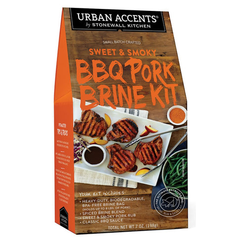 Urban Accents Sweet & Smoky BBQ Pork Brine Kit, 7 oz