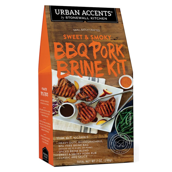 Urban Accents Sweet & Smoky BBQ Pork Brine Kit, 7 oz
