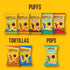 0.8oz, Pack 18, 3g 2g HIPPEAS Chickpea Puffs, Groovy White Cheddar, Gluten Free Snacks, Dairy Free, Vegan, of Protein