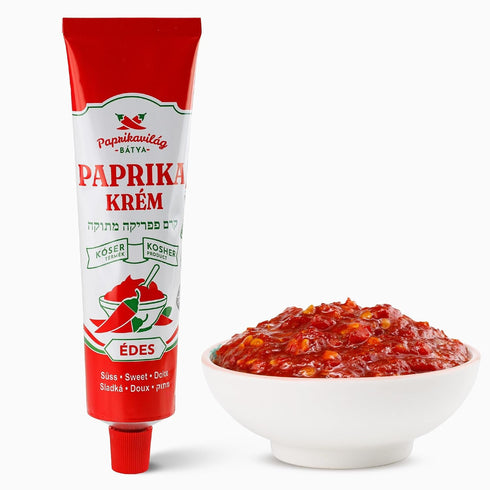 (3x160g/5.6oz) Hungarian Paprika Paste, Sweet Certified Kosher, Imported from Hungary, Similar to Piros Arany