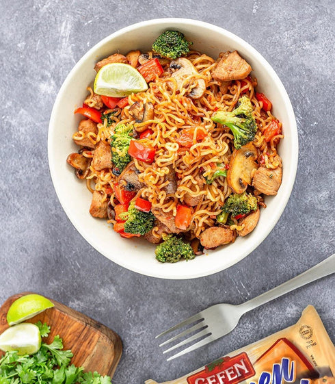 3oz (24 Pack) Gefen, Instant Ramen Noodles, No MSG Chicken Flavor, Meat Free, Certified Kosher