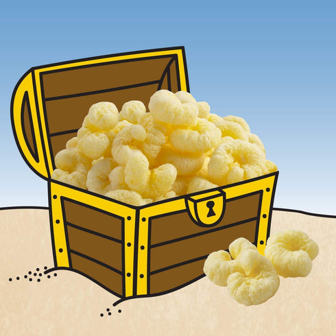 6ct, 1oz Pirate's Booty Aged White Cheddar Cheese Puffs Individual Snack Size Bags, Gluten Free, Healthy Kids Snacks