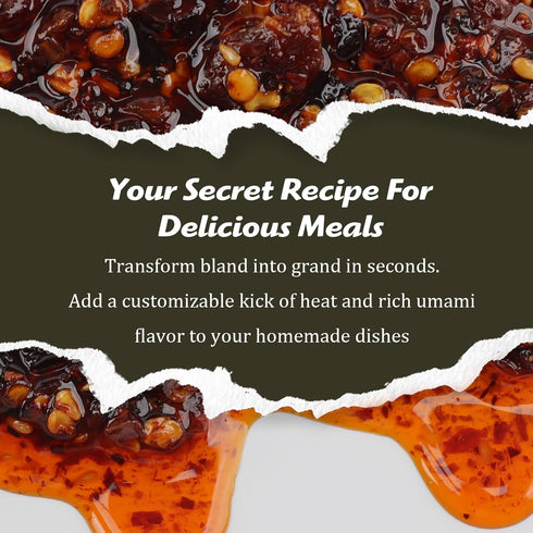 15.87oz (450g) Kah's Journey Original Szechuan Chili Oil - Spicy Chili Crisp with Crunchy Garlic, Vegan, Sugar Free Hot