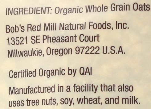 Bob's Red Mill Organic Quick Cooking Rolled Oats, 32 Ounce (Pack of 2)