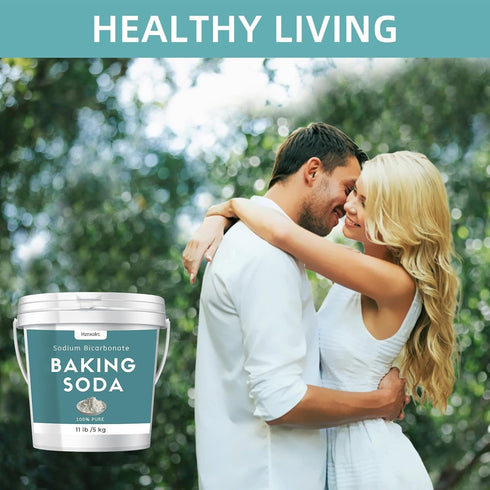 1.1Gallon (11lb) 100% Baking Soda Powder Bulk, Premium Sodium Bicarbonate Powder, Pure, Used for Bread, Cookies