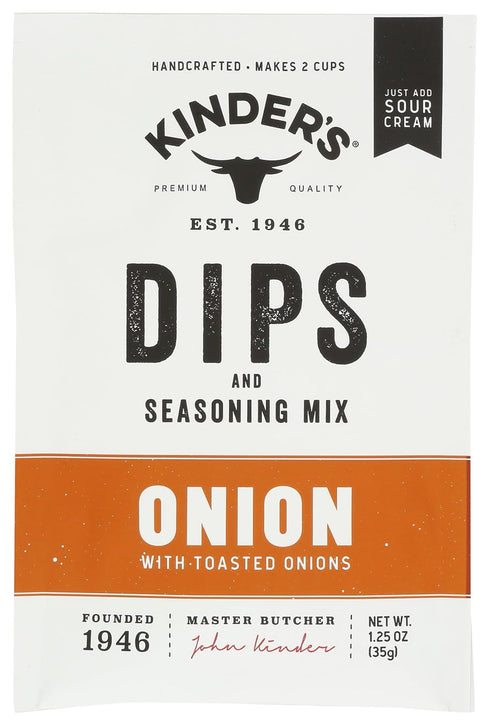 Kinders Bbq Sauce, Kinder'S, Dips & Seasoning Mix, Onion, 1 Ounce