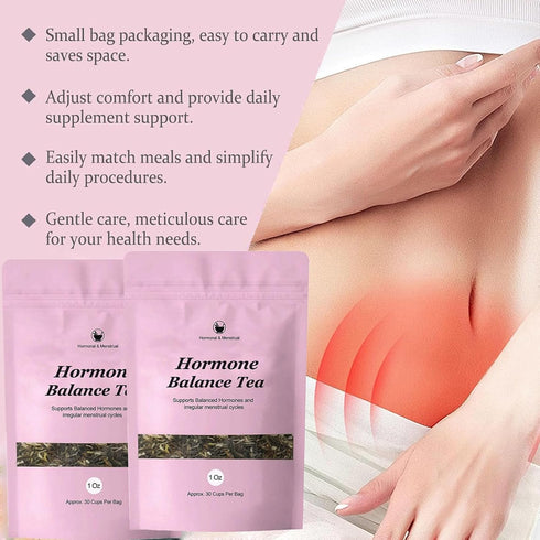 HABOHUSE 1 Count Hormone Balance Tea, Hormone Balance for Women, Organic Healthy Cycle Herbal Tea, Loose Leaves