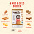 16 oz NuttZo Churro Nut & Seed Butter Spread, Mixed Nut Butter with Cashews Almonds Walnuts and Chia Seeds, Cinnamon