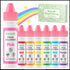7 Set 10ml, 0.35oz/Bottles Natural Food Coloring Colors FD&C Dye Free & No Artificial Dyes Baking Supplies, Vibrant