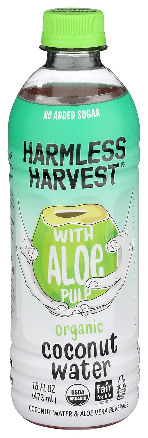 Harmless Harvest Coconut Water with Aloe, 16 FZ