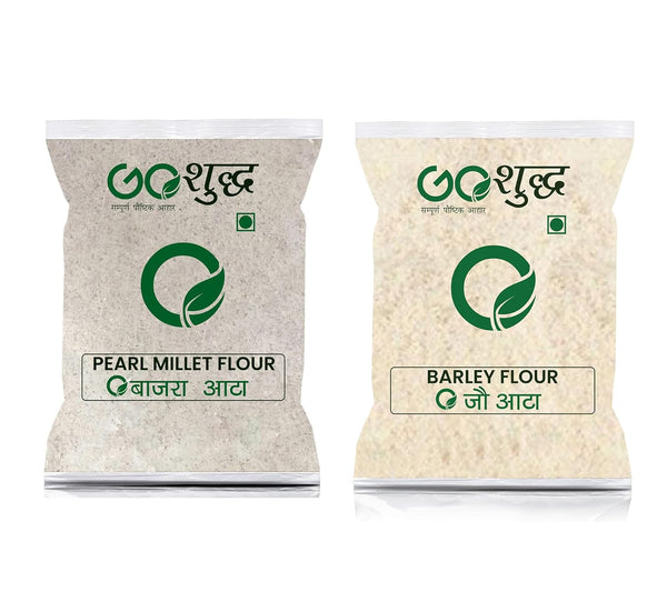 Goshudh Barley Atta/Flour 500GM & Bajra/Pearl Millet Atta 1KG