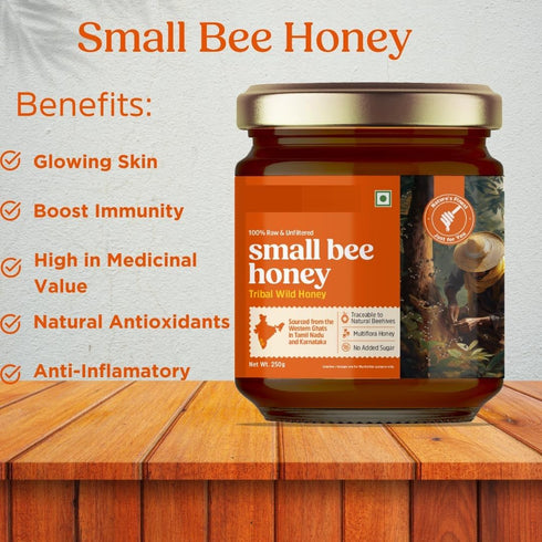 Generic 8.81oz (250g) Small Bee Honey Pure and Natural