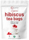 Organic Hibiscus Tea Bags, 200 Count | Premium Source from Hibiscus Flowers