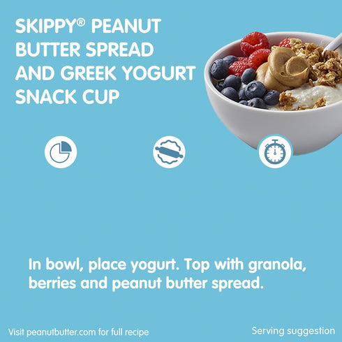 6 26.5 SKIPPY Natural Creamy Peanut Butter Spread with Honey, g Protein Per Serving, Ounce