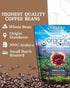 2LB 100% 2lb Subtle Earth Organic Coffee - Medium-Dark Roast - Whole Bean Coffee - Arabica Beans - Low Acidity