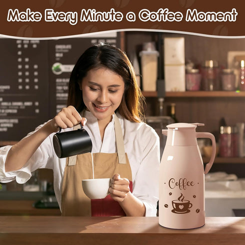 68 oz Hot Drink Dispenser Coffee Bar Accessories Cocoa Drink Dispenser for Keeping Hot Chocolate Bar Supplies Large