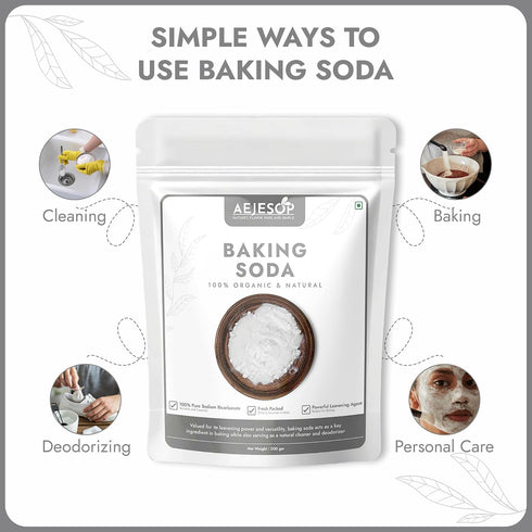 Bicarbonate,7oz (200gm) AEJESOP Baking Soda, Sodium