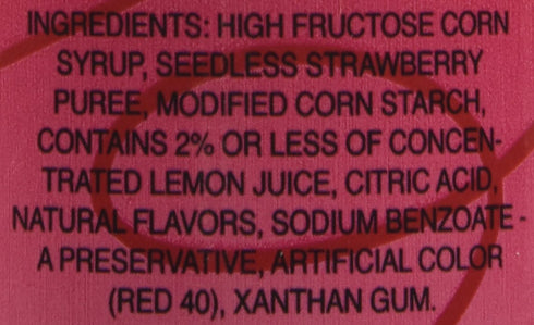 Designer Dessert Sauce, Strawberry, Lyons, 16 Ounce Bottle