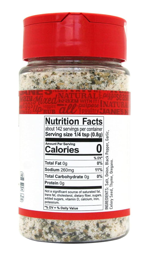 Jane's Krazy Mixed Up Salt, 4 Ounce