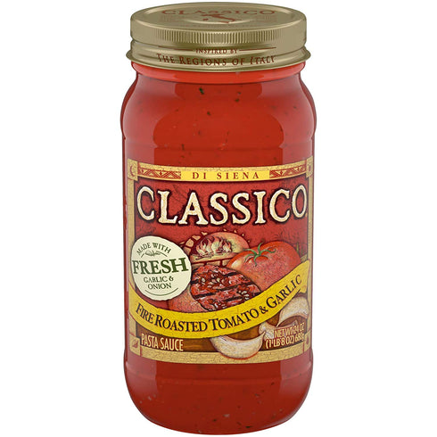 Sauce Classico Fire Roasted Tomato & Garlic Pasta , 24oz Pack of 3_AB