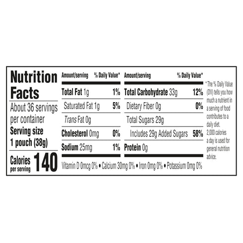 1.35 oz, 36 count SweeTARTS Giant Chewy Candy, Sweet and Tart
