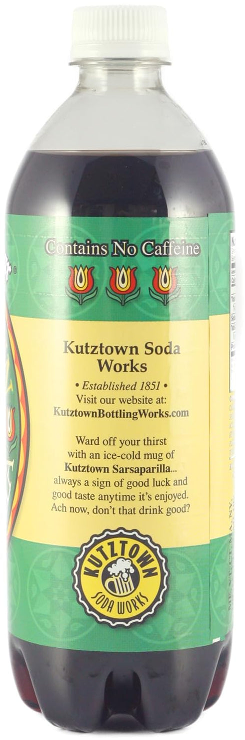 24 Oz. (Pack 8) AmishTastes Sarsaparilla Soda, Kutztown "Nix Besser" PA Dutch Style