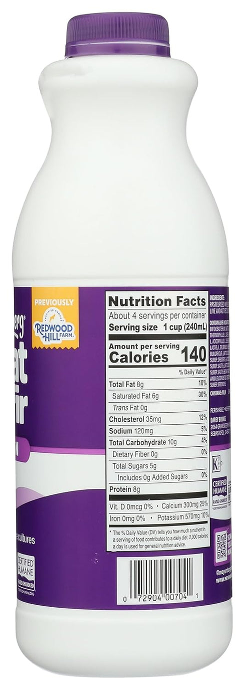 32 Oz Meyenberg Goat Dairy, Kefir Goat Plain, Fl