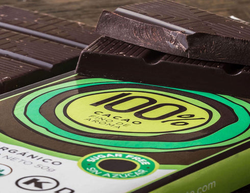 (100% Hoja Verde Dark Chocolate Sugar, Dairy Free Bars, Keto Friendly, Certified Organic | Vegan, Natural, Non-GMO
