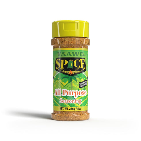 Yaawd Spice - Authentic Jamaican Gourmet All Purpose Seasoning, 8oz Dry Rub Powder for Chicken, Pork, Seafood.