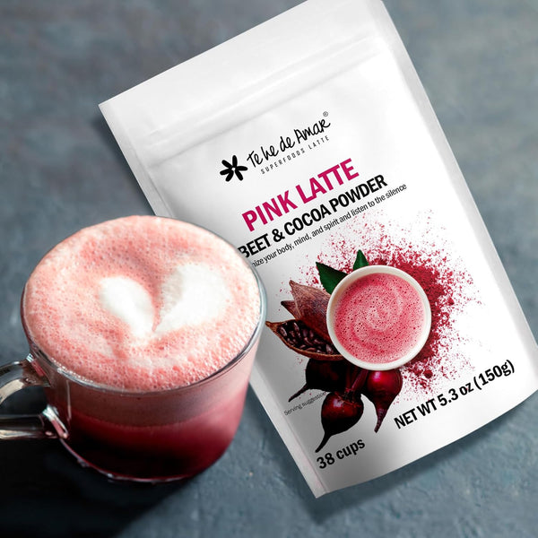 TE HE DE AMAR PINK LATTE | BEETROOT & COCOA | Powder mix to prepare tea
