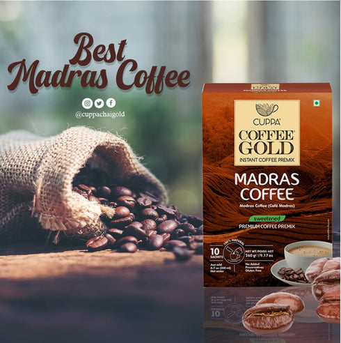 Cuppa Chai Gold Madras Coffee Sweetened - Dairy Free & Coffee Gold Blend
