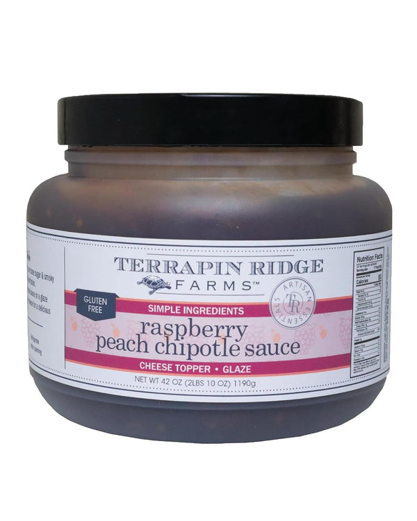 Terrapin Ridge Farms Raspberry Peach Chipotle Sauce Sweet & Smoky BBQ Glaze